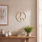 12 Pcs 12 Inches Wood Peace Cutouts Unfinished Round Wood Peace Sign Decor - Image 6