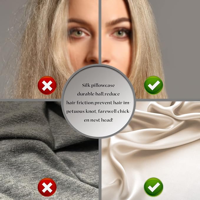 Silk Pillow Cases 2 Pack, Soft Breathable and Sliky Queen Size Pillow Cases Set - Image 5