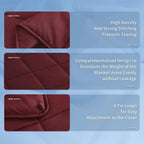 Topcee Weighted Blanket for Adults Queen Size Soft Cooling Heavy Blanket - Image 5
