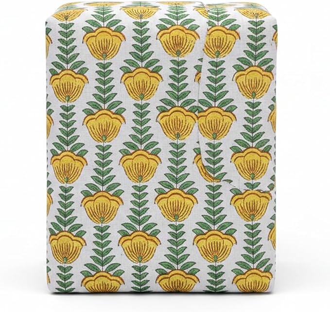 E-Tailor® Hand-Block Printed Pre-Cut Cotton Fabric Ideal by E-Tailor