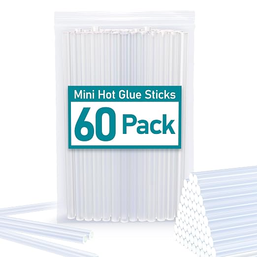 60 Count Premium Hot Glue Sticks 6" Long x 0.27" Diameter Mini Size Hot Melt - Image 8