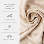 Fishers Finery 25mm 100% Pure Mulberry Silk Pillowcase Set - Image 5