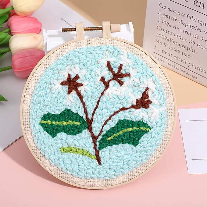 Allazone 4 PCS Punch Needle Kit, Embroidery Kit - Image 7