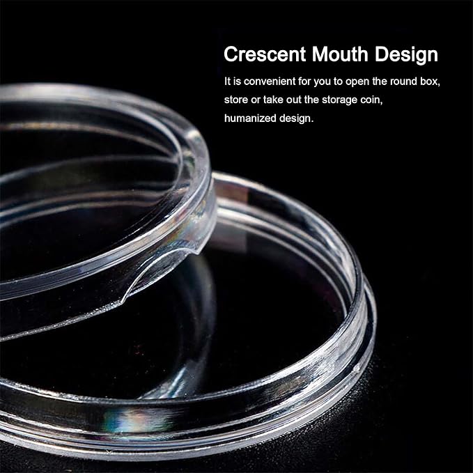 100 Pieces 30mm Coin Capsules Coin Holders - Image 4