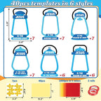 40PCS Sunday School VBS Crafts Bulk: Paper Oil-Lamp Nativity Suncatchers - Image 4