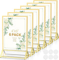 Double-Sided Gold Frames 4X6 Acrylic Sign Holder -6 Pack | Gold Picture Frames by AcrylicSignHolderMahjongRacks%EF%BC%8CMahjongBags