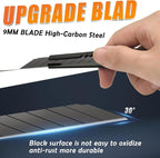 6 Pack Utility Knife Box Cutter Retractable, 9MM Snap-Off Exacto Knife Blades - Image 2