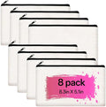 ZeeDix Canvas Zipper Pouch Bulk – 8.3 x 5 Inches Cotton Canvas Pouches by ZeeDix