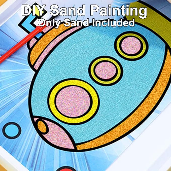 0.85LB Orange Adult Sand Art for Bottles, Art Sand Assortment Decorating - Image 4