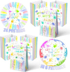 24 Art Birthday Party Favor Bags Painting Goodie Bags Rainbow Pastel Colorful - Image 2