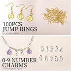 LEOBRO Letter Charms, Jewelry Making Supplies, - Image 4