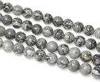 MJDCB AAA Natural Map Stone Beads Gray Picasso Stone Beads - Image 5