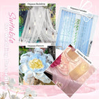 VACVELT Light Pink Sheer Organza Fabric by The Yard 60" Wide | Semi-Transparent - Image 5