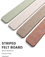 Fluxynara Cork Board Alternative Felt Strip Board 5-Pack 13"x2", Office Pin - Image 3