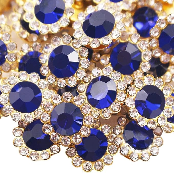 200 PCS 12MM Crystal Glass Sew on Rhinestones Jewels Gems by Unknown