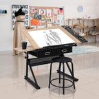 ZENY Drafting Table Art Desk Drawing Table Height Adjustable Artist Table - Image 8