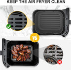 10QT Large Thickened Silicone Air Fryer Liners 2 Pack - Image 8