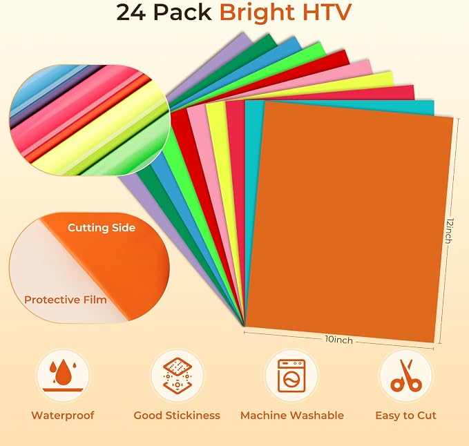 HTVRONT Bright Heat Transfer Vinyl - Image 7