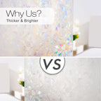 rabbitgoo Window Privacy Film Rainbow Film Decorative Window Sticker, 3D Static - Image 5