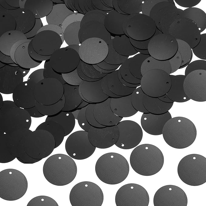 MECCANIXITY 700 Pcs Flat Round Sequins 15mm/0.6 Inch Loose Paillettes Craft by MECCANIXITY