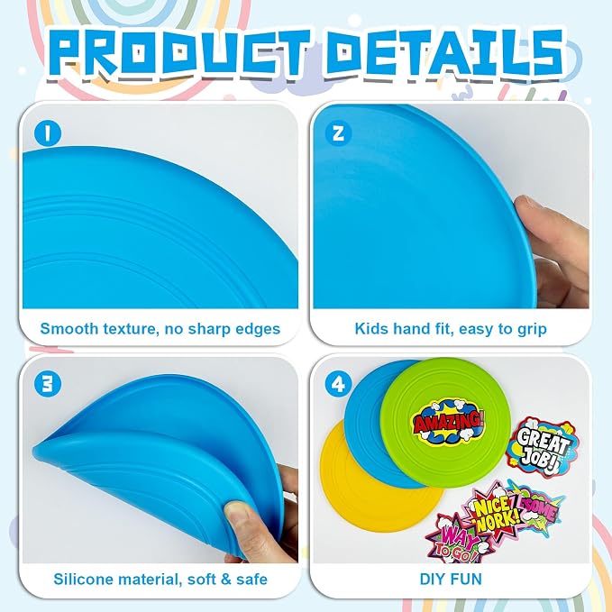 Cinrobiye 24 Pack Flying Discs Bulk - Image 3