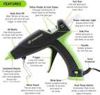 Surebonder Auto Shut Off Hot Glue Gun, Dual Temperature, Full Size, 1.5X Power - Image 3