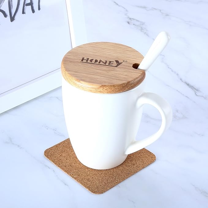 60 Pieces Self Adhesive Cork Coasters Squares/Round 4 x 4 Cork Mats Backing - Image 6