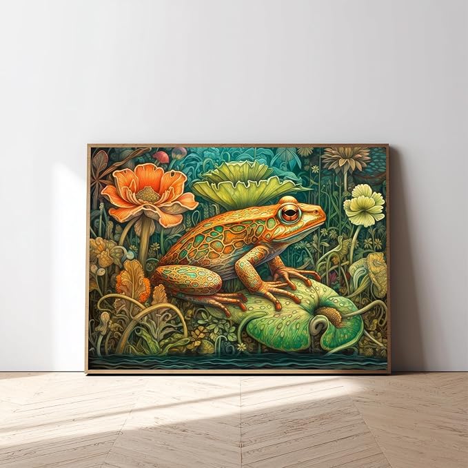 Frog Paint by Numbers for Adult, Frog Paint by Numbers Kit for Adults Beginners - Image 2