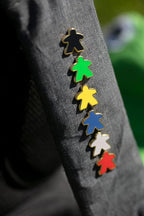 CrowD Games | Meeple Enamel Pins | 7 Set | Lapel Pins - Image 7