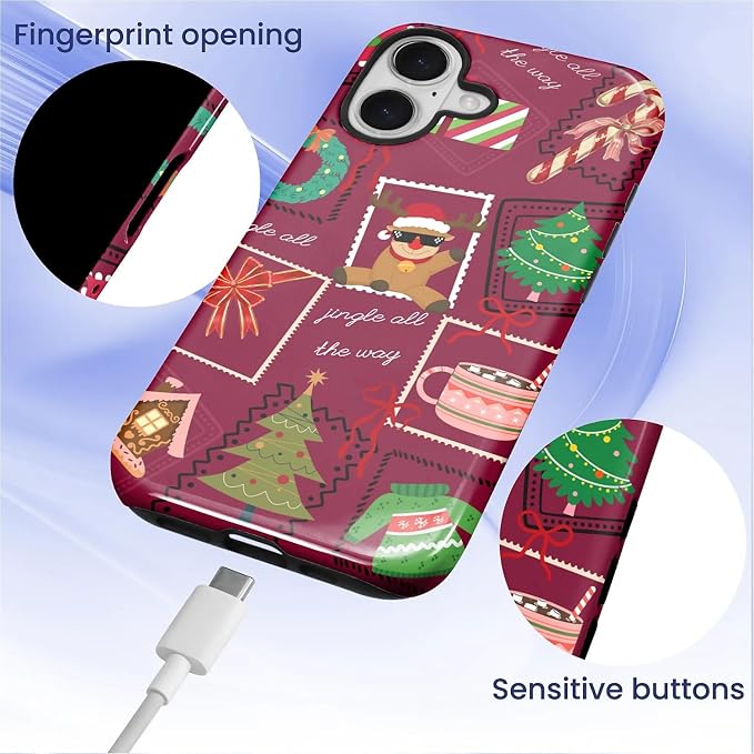 Case for iPhone 17, Scratch Resistant Hybrid Double Layer Hard Shell，Coquette - Image 7