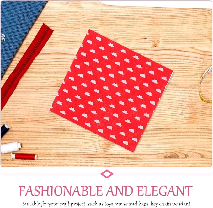 Healifty 20pcs Felt Fabric Sheets, Squares - Image 6