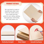 AWIZOM 12 Pack Basswood Sheets for Crafts-12 x 16 x 1/8 Inch- 3mm Thick Plywood - Image 3