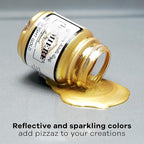 Jacquard Lumiere 8oz Fabric Paint Crimson - Image 3