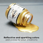 Jacquard Lumiere 8oz Fabric Paint Metallic Copper - Image 3
