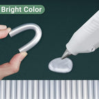 Metallic Silver Hot Glue Sticks, Manarty 48 PCS Full Size Hot Melt Glue Sticks - Image 3