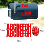 Letter Stickers, Mailbox Numbers, 2.5 Inch Waterproof Vinyl Alphabet | 2 1/2 - Image 2