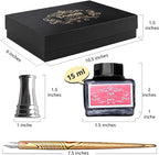 Calligraphy Set For Beginners, 3 Calligraphy Pens, 4 Ink Bottle 15ml, 20 - Image 7