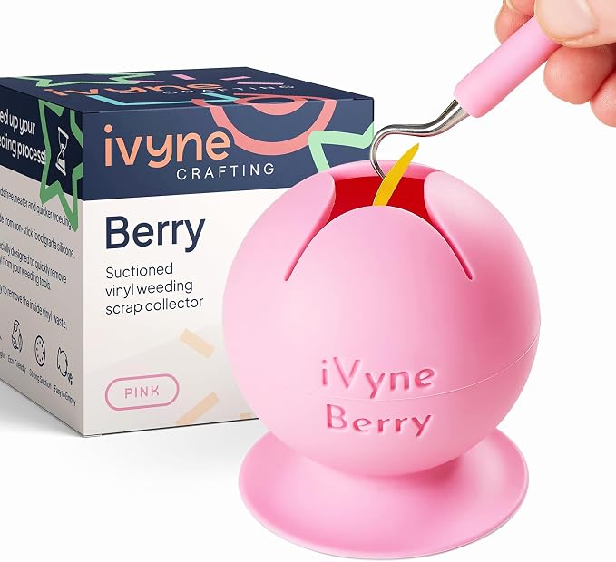 iVyne Berry Suctioned Vinyl Weeding Scrap Collector | Versatile Multi-Surface by iVyne
