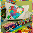 Tintnut Puzzle Heat Transfer Vinyl, 10 Sheets 10"x12" Iron on Vinyl | Rainbow - Image 6