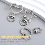 20PCS Star Swivel Keychain Clasps, DIY Accessories, Keyrings - Image 5