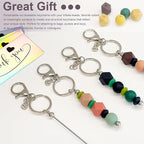 42/84/126 Pcs Beadable Keychain Bars Bulk Blank DIY Beaded Keychain Making - Image 9