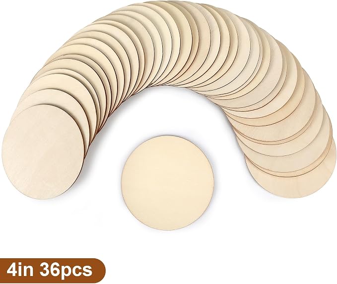 Blisstime Unfinished Wood Circles - Image 2