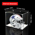 KOLIPI Mini Football Helmet Display Case Mirror Base, Acrylic Display Case - Image 6