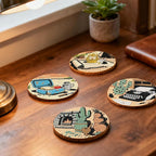 DOZEEZOP 8-Pack Diamond Art Coaster Kit - Image 4