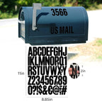 Letter Stickers, Mailbox Numbers, 2 Inch Waterproof Vinyl Alphabet | 2 Inch - Image 2