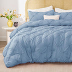 BEDELITE Cornflower Blue King Size Comforter Set - Image 2