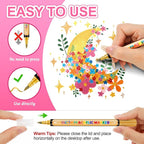 Betem Dual Tip Acrylic Paint Pens, 24 Metallic Paint Markers - Image 4