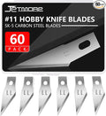 Jetmore 60 Pack Exacto Knife Blades 11, Craft Knife Blades Replacement by Jetmore