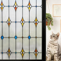 VELIMAX Reeded Glass Window Film, Window Privacy Film, Frosted Glass Window by VELIMAX