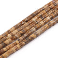150Pcs 4×2mm Natural Picture Jasper Spacer Stone Beads by Nitopupu